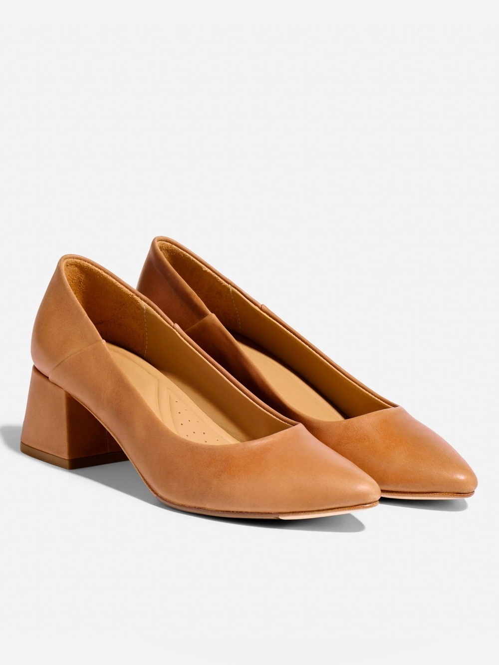 NWT Nisolo Fiorela Go-To Mid Heel in Caramel